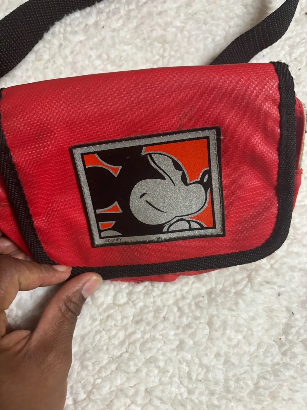 Vintage Disney Fanny pack nylon red belt bag